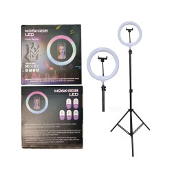 SUPORTE DE RINGLIGHT M26K-RGB COM SUPORTE PARA TELEFONE 26 CM PRETO SUPORTE DE RINGLIGHT M26K-RGB COM SUPORTE PARA TELEFONE 26 CM PRETO